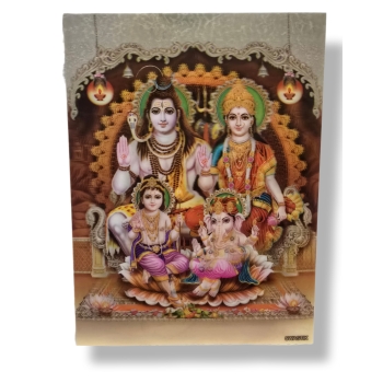 zdjęcie 3D - Pana Sziwa Shiva z rodziną rama